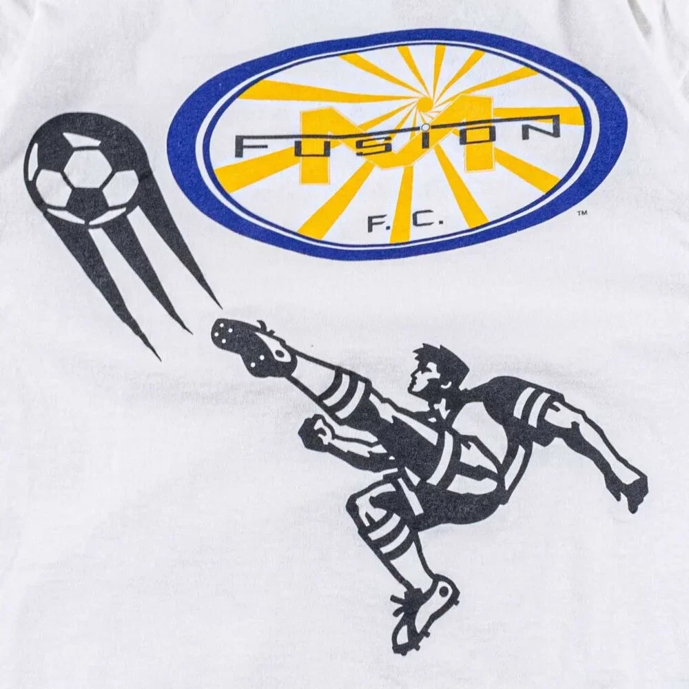 Vtg 90s Miami Fusion FC Soccer T-Shirt Mens Large AT&T Promo MLS Rare Blokecore